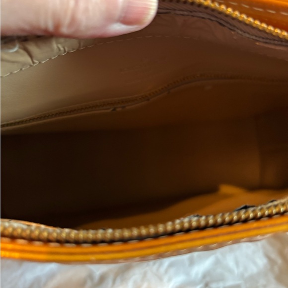 Authentic Louis Vuitton Monogram Vernis Houston Tote Bag - Yellow/Mango - Picture 8 of 13